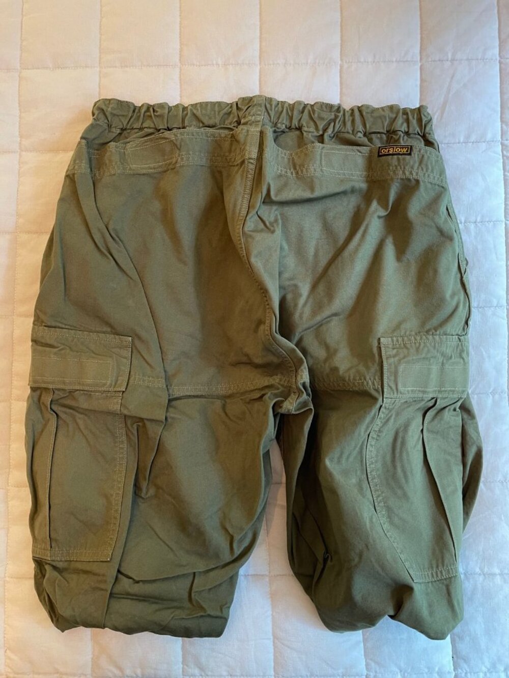 orSlow Easy Cargo Pants Olive Drab Sz L/JPN 4 - Picture 2 of 5
